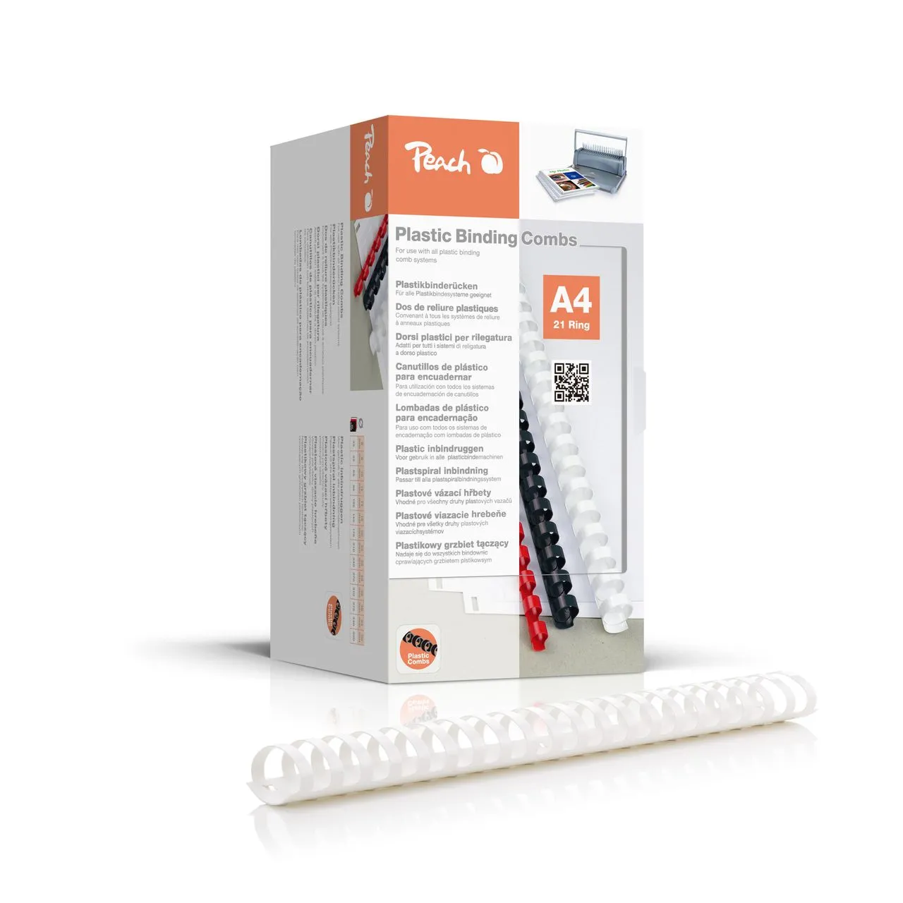 Binderücken 44mm, A4, weiss, 50 Stück,