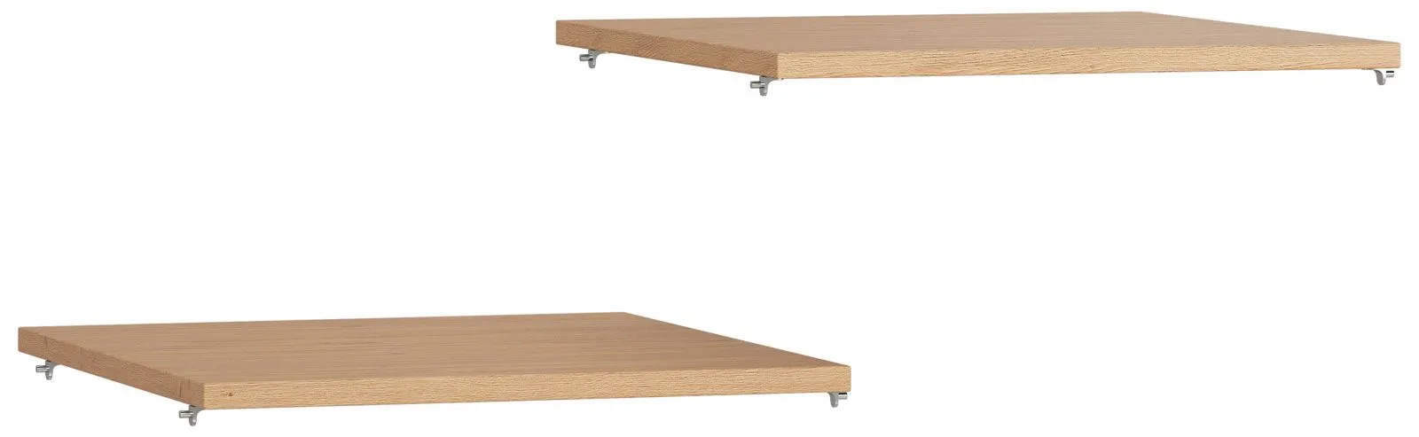 Fachboden für eintürigen Kleiderschrank, 2er Set, Farbe: Eiche - 42 x 45 cm (B x T)