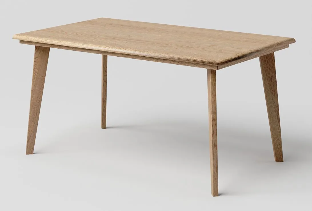 Couchtisch Eiche massiv natur Aurornis 77 - Abmessungen: 100 x 60 x 50 cm (B x T x H)