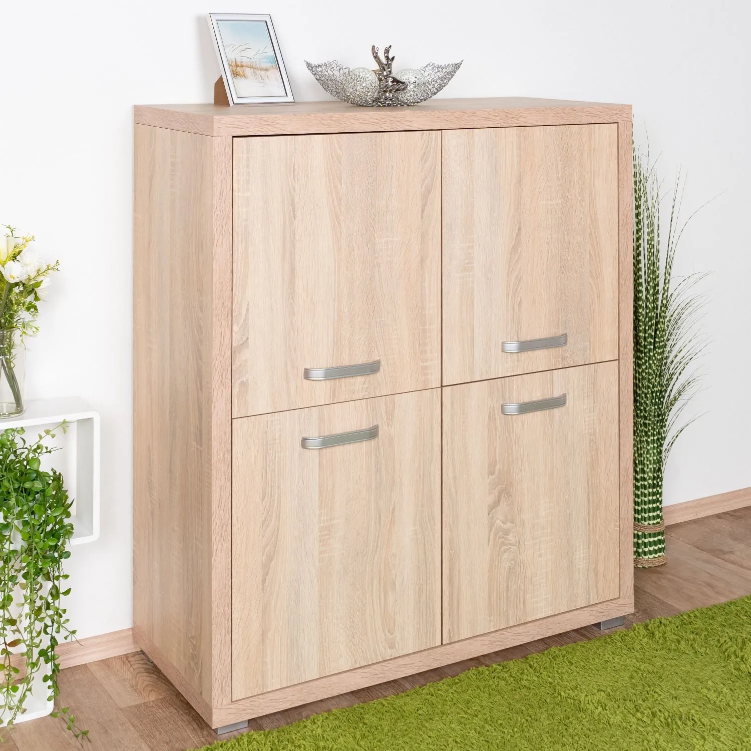 Kommode Kerowagi 11, Farbe: Sonoma Eiche - Abmessungen: 110 x 96 x 41 cm (H x B x T)