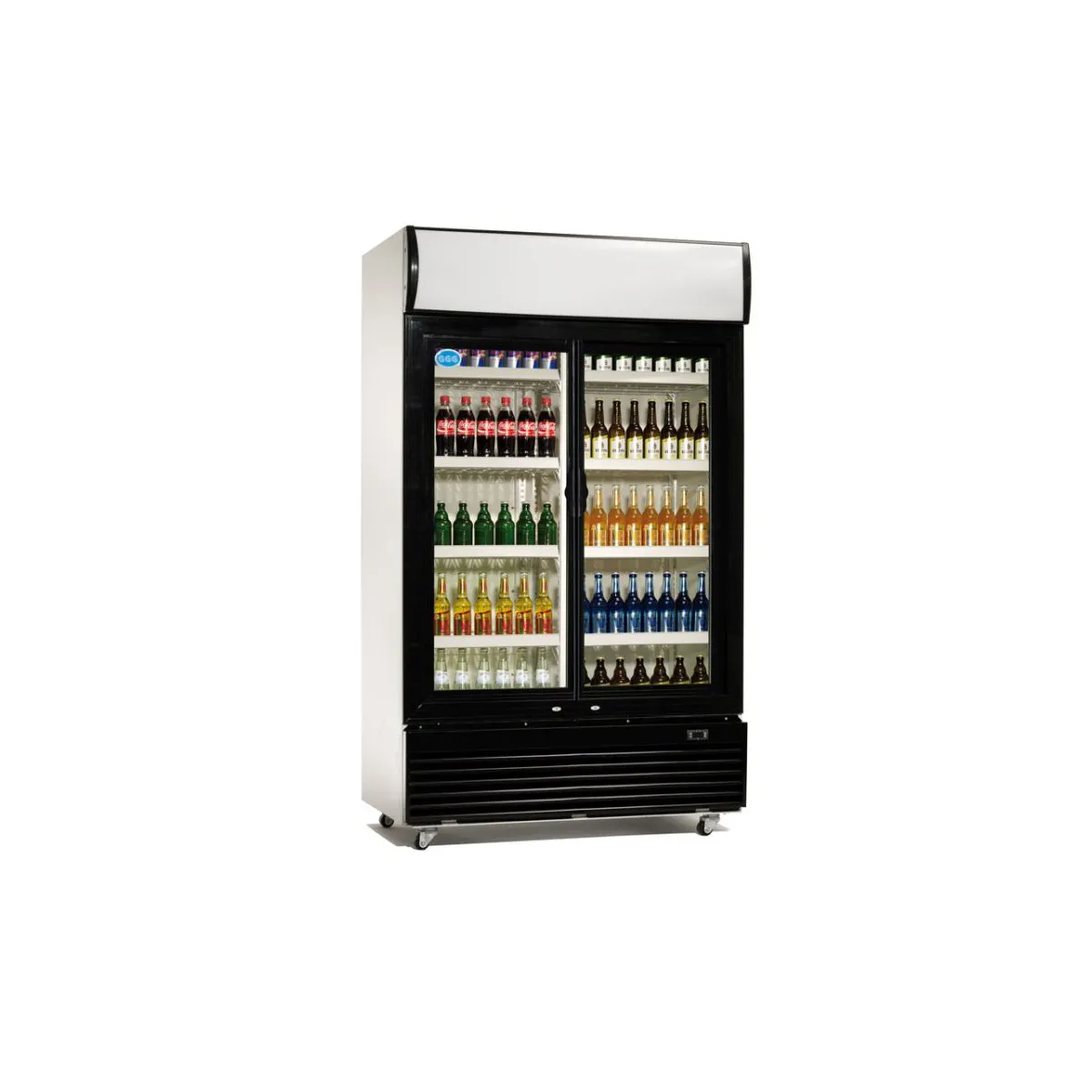 Kühlschrank mit 2 Glastüren, 800 Liter