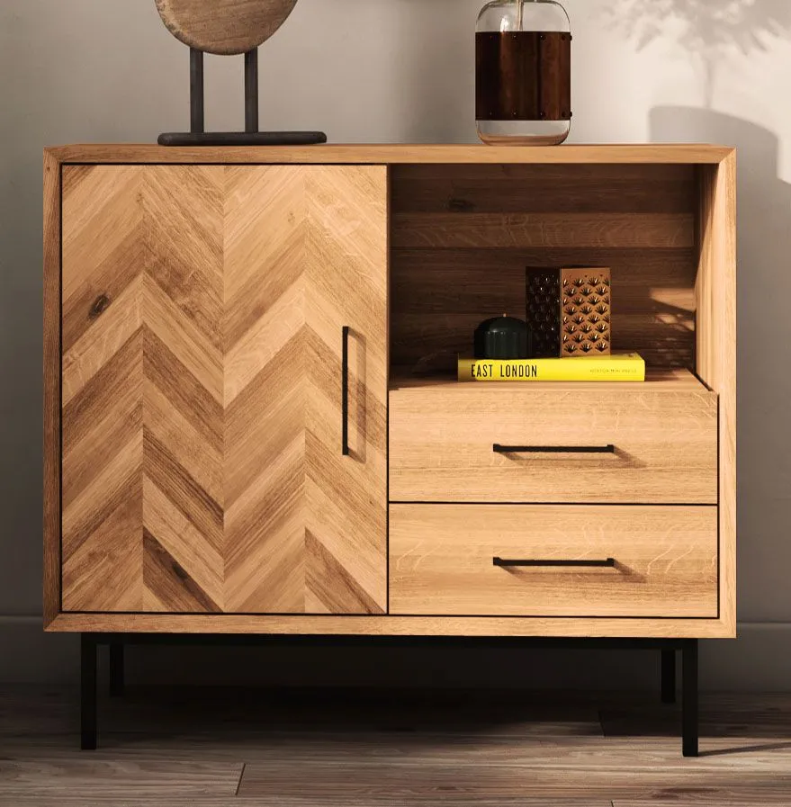 Kommode Kumeu 33 Kernbuche massiv geölt - Abmessungen: 80 x 97 x 45 cm (H x B x T)