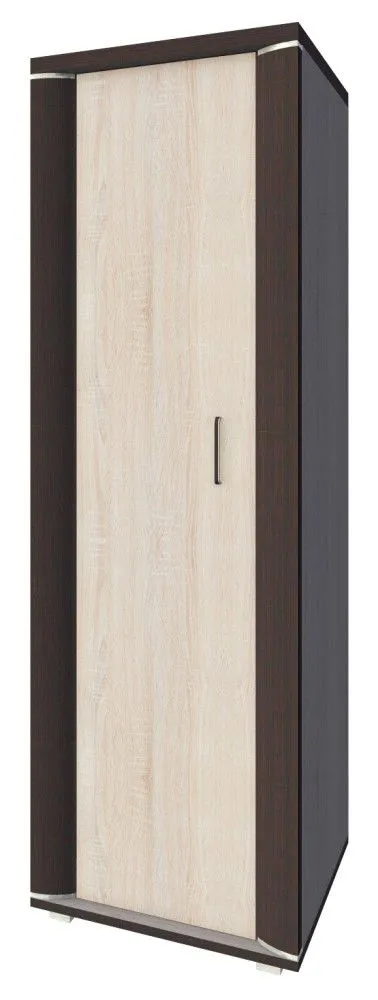 Schrank Aitape 32, Farbe: Sonoma Eiche dunkel / Sonoma Eiche hell - Abmessungen: 188 x 60 x 40 cm (H x B x T)