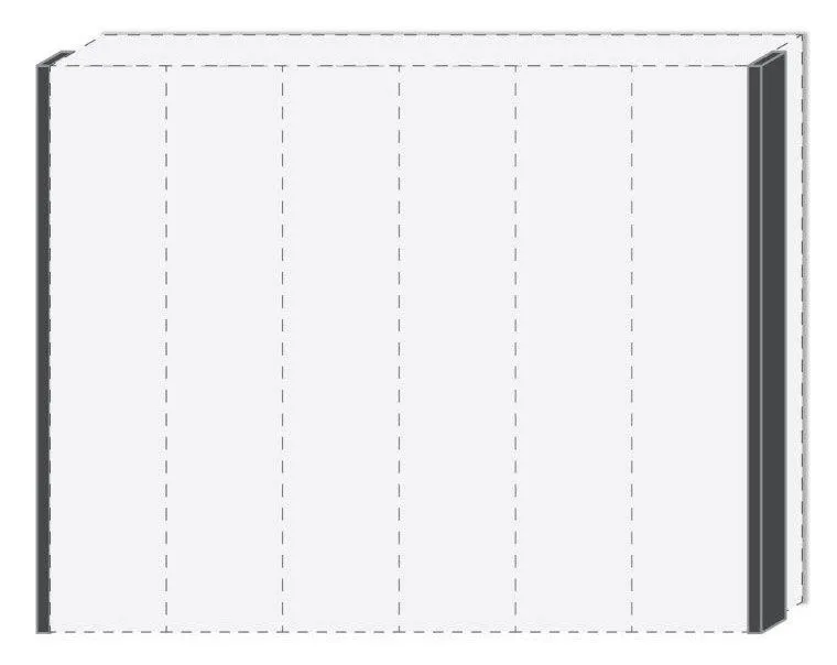 Seitlicher Rahmen für Drehtürenschrank / Kleiderschrank Faleasiu und Anbaumodule, Farbe: Weiß - Höhe: 226 cm