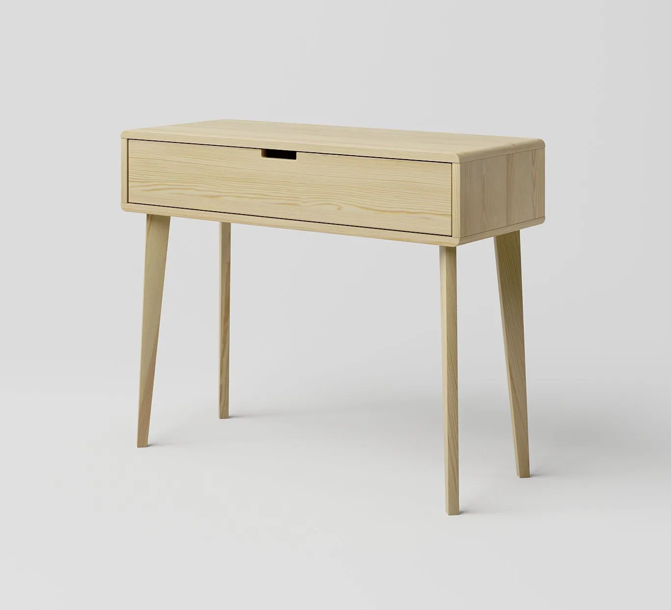 Schreibtisch Kiefer massiv natur Aurornis 63 - Abmessungen: 75 x 96 x 40 cm (H x B x T)