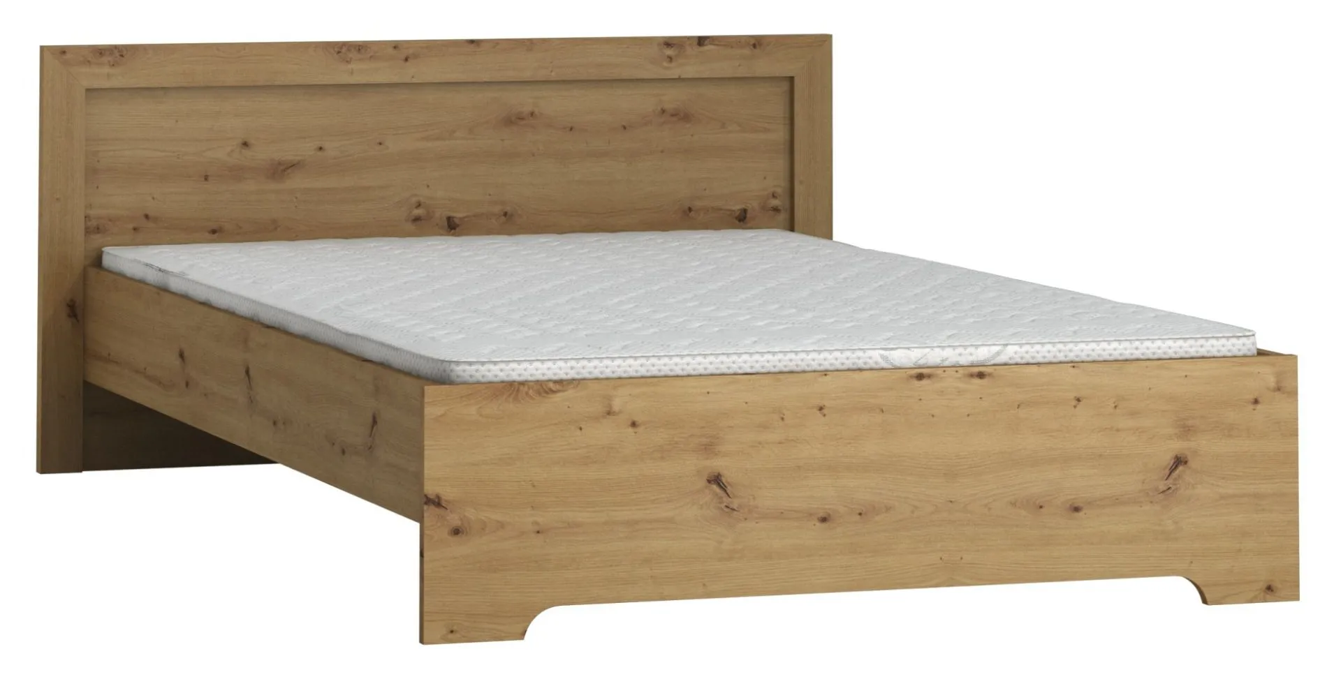 Einzelbett / Gästebett Vanimo 06, Farbe: Eiche - Liegefläche: 90 x 200 cm (B x L)