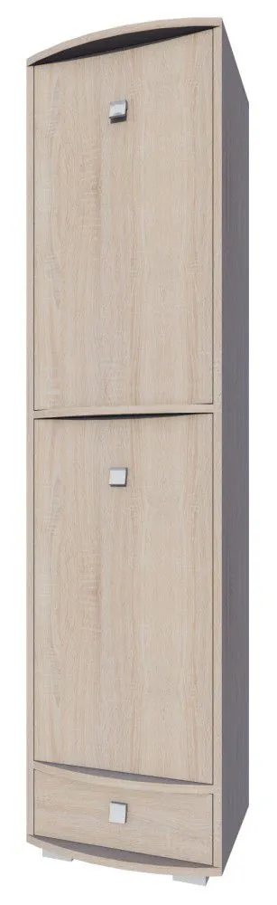 Schrank Rabaul 25, Farbe: Sonoma Eiche - Abmessungen: 200 x 50 x 43 cm (H x B x T)