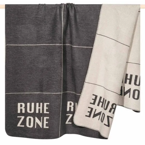 pad Decke Letters Ruhezone Sand Grau (150x200cm)