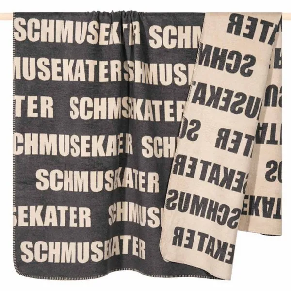 pad Decke Letters Schmusekater Grau (150x200cm)