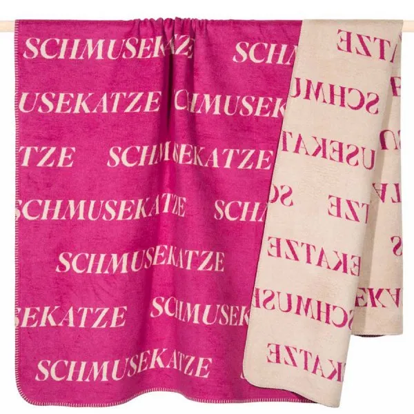 pad Decke Letters Schmusekatze Pink (150x200cm)