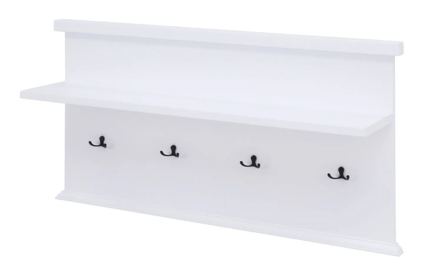 Garderobe Rasina 32, Farbe: Weiß - Abmessungen: 51 x 100 x 27 cm (H x B x T)