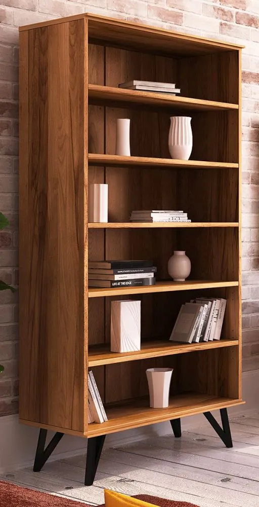 Regal Masterton 21 Kernbuche massiv geölt - Abmessungen: 185 x 91 x 45 cm (H x B x T)