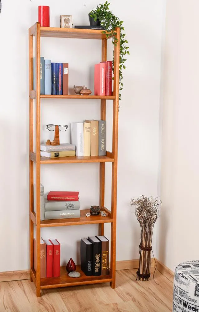 Regal Kiefer massiv Vollholz Eichefarben Junco 55D - 164 x 50 x 30 cm (H x B x T)