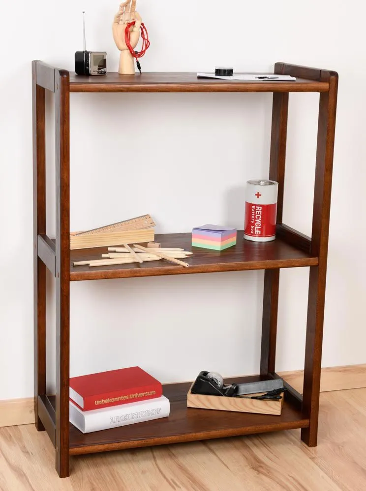 Regal Kiefer massiv Vollholz Nussfarben Junco 57C - 86 x 60 x 30 cm (H x B x T)