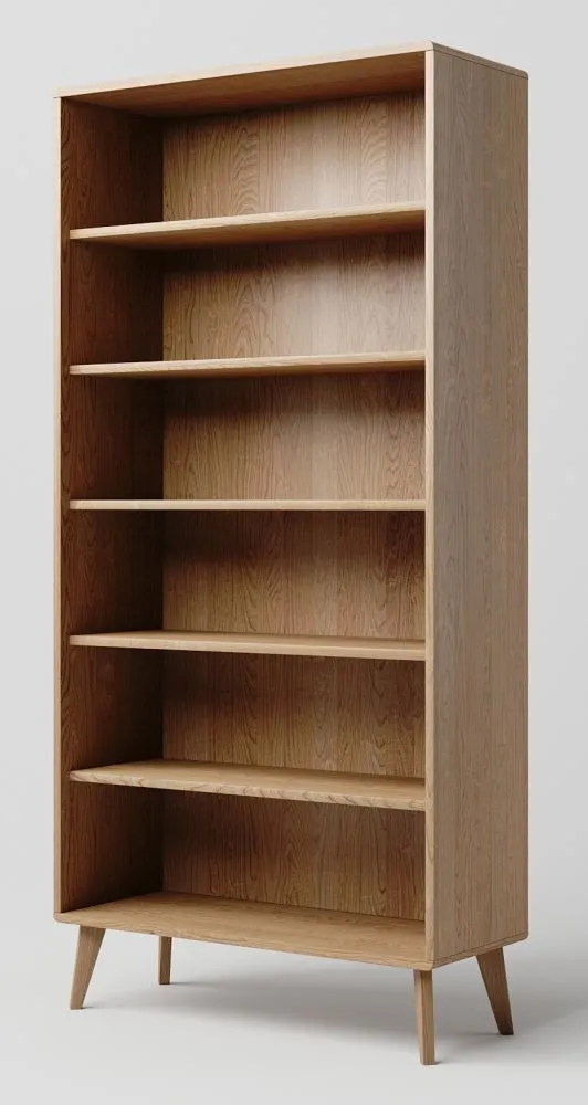 Regal Eiche massiv natur Aurornis 20 - Abmessungen: 200 x 96 x 40 cm (H x B x T)