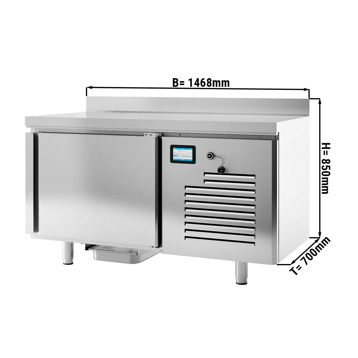 Schockfroster-Tisch 7x GN 1/1 oder EN 60x40