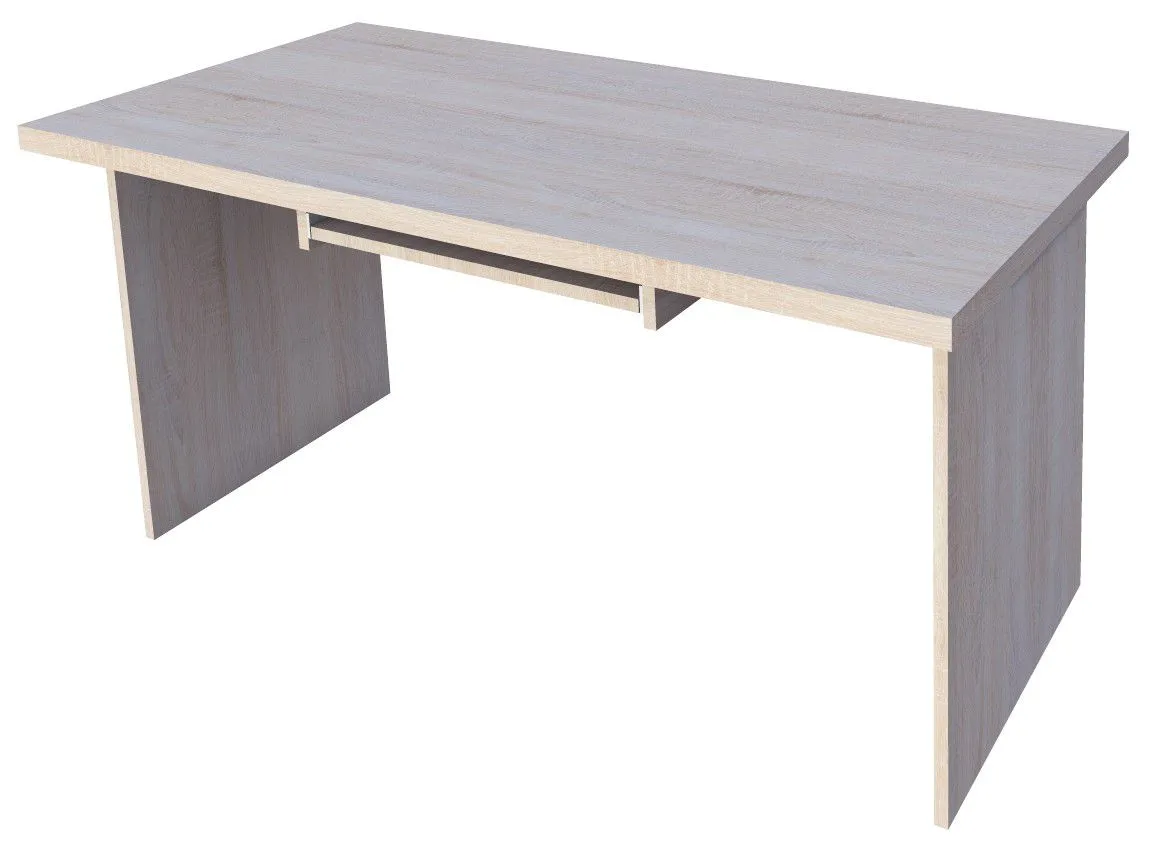 Schreibtisch Garut 03, Farbe: Sonoma Eiche - Abmessungen: 76 x 160 x 68 cm (H x B x T)