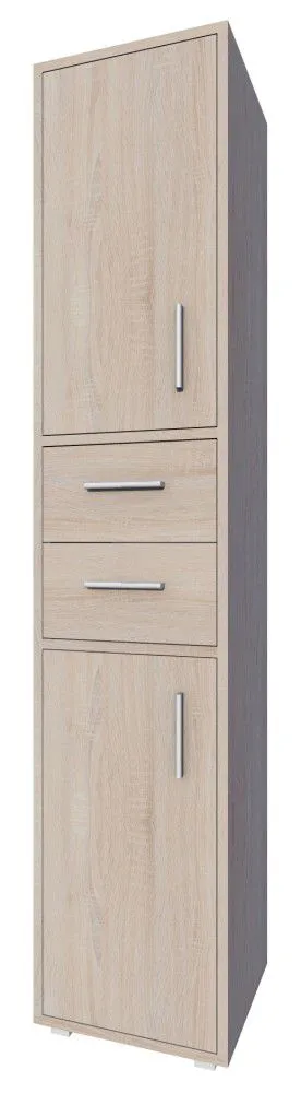 Schrank Garut 30, Farbe: Sonoma Eiche - Abmessungen: 194 x 40 x 40 cm (H x B x T)