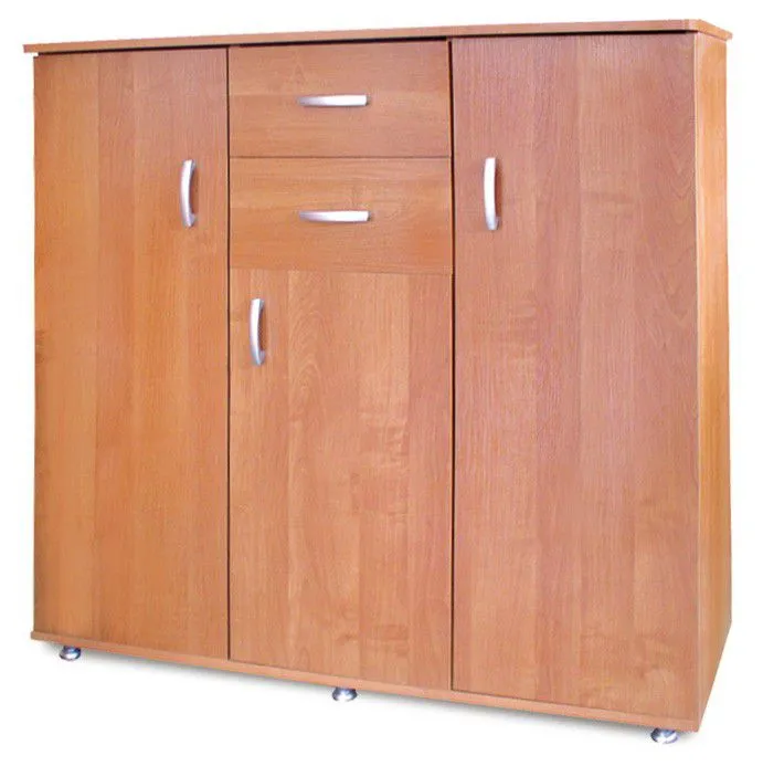 Kommode Kebumen 12, Farbe: Erle - Abmessungen: 120 x 120 x 45 cm (H x B x T)