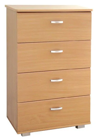 Kommode Kebumen 17, Farbe: Erle - Abmessungen: 107 x 80 x 40 cm (H x B x T)