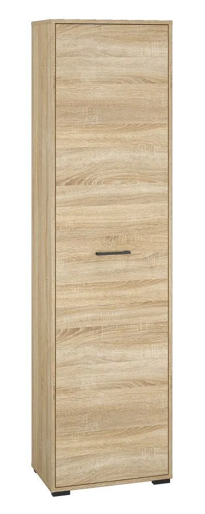Schrank Vacaville 16, Farbe: Sonoma Eiche hell - Abmessungen: 200 x 55 x 34 cm (H x B x T), mit 1 Tür und 2 Fächern