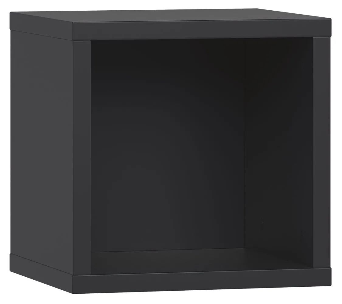 Hängeregal / Wandregal, Farbe: Schwarz - Abmessungen: 32 x 32 x 30 cm (H x B x T)