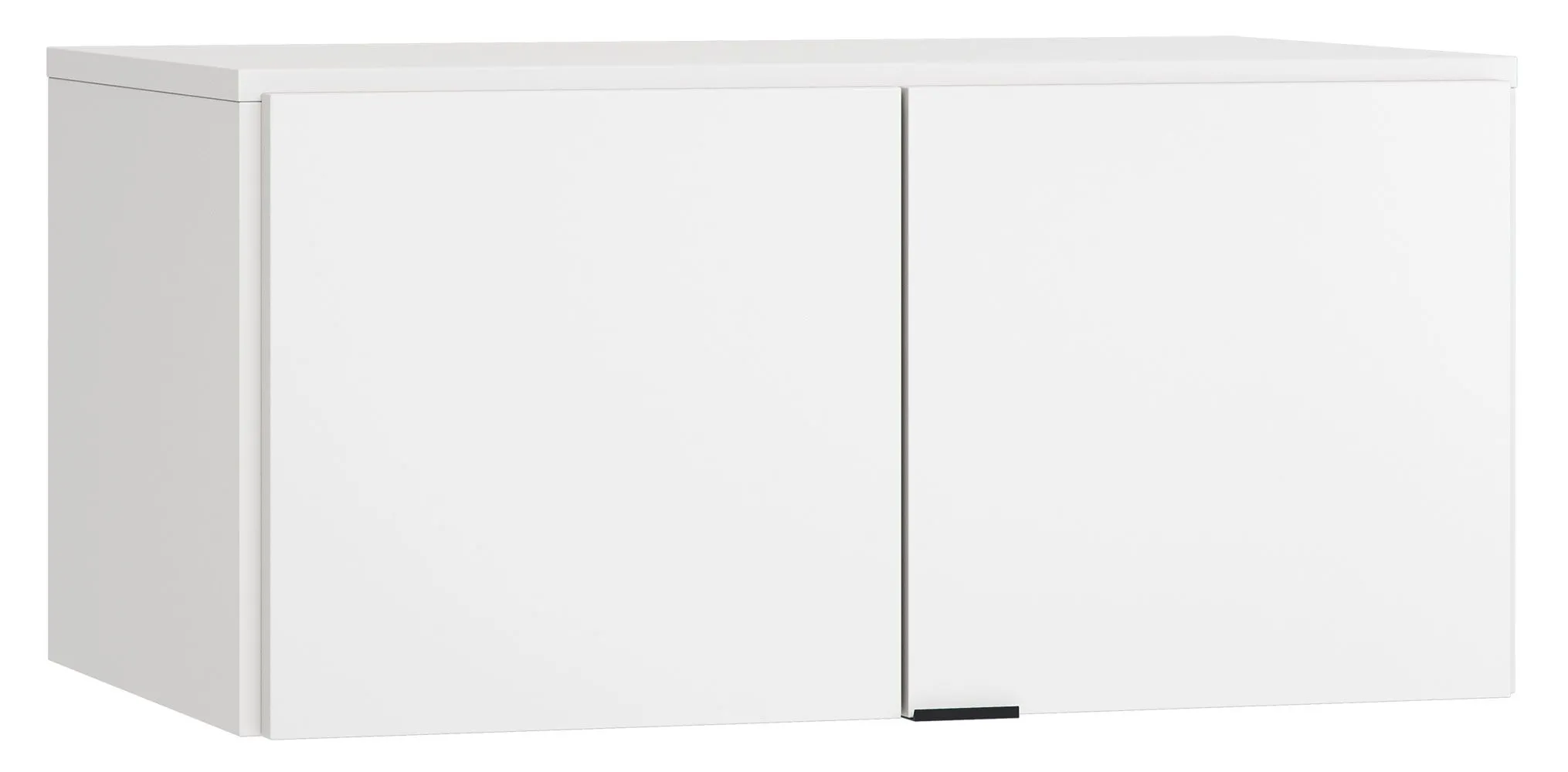 Aufsatz für zweitürigen Kleiderschrank Chiflero, Farbe: Weiß - Abmessungen: 45 x 93 x 57 cm (H x B x T)