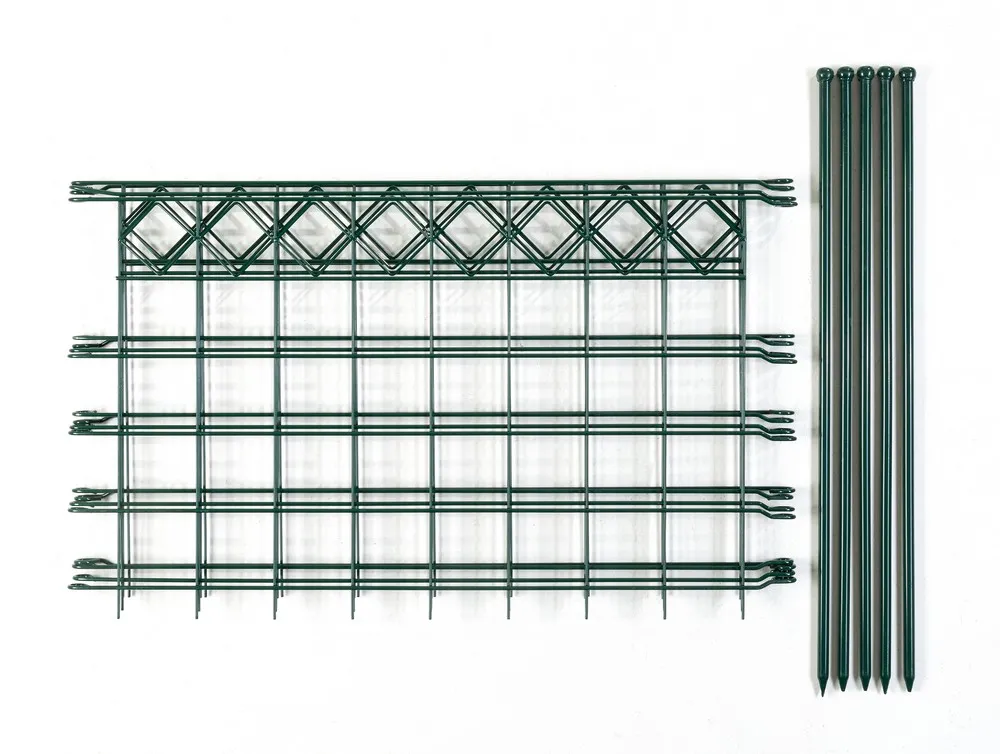 Teichzaun 4er Set, -ca.1000x600mm - Grün, 21FS14