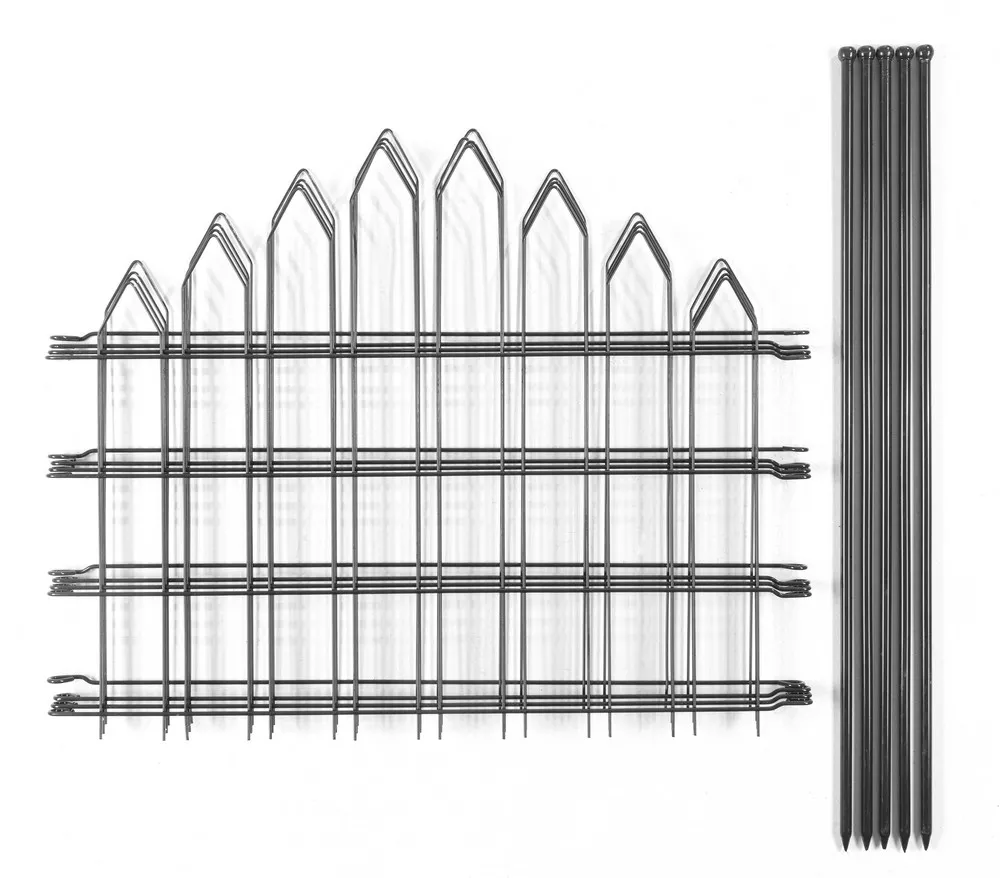 Teichzaun 4er Set, -ca.1000x800mm - Grau, 21FS05