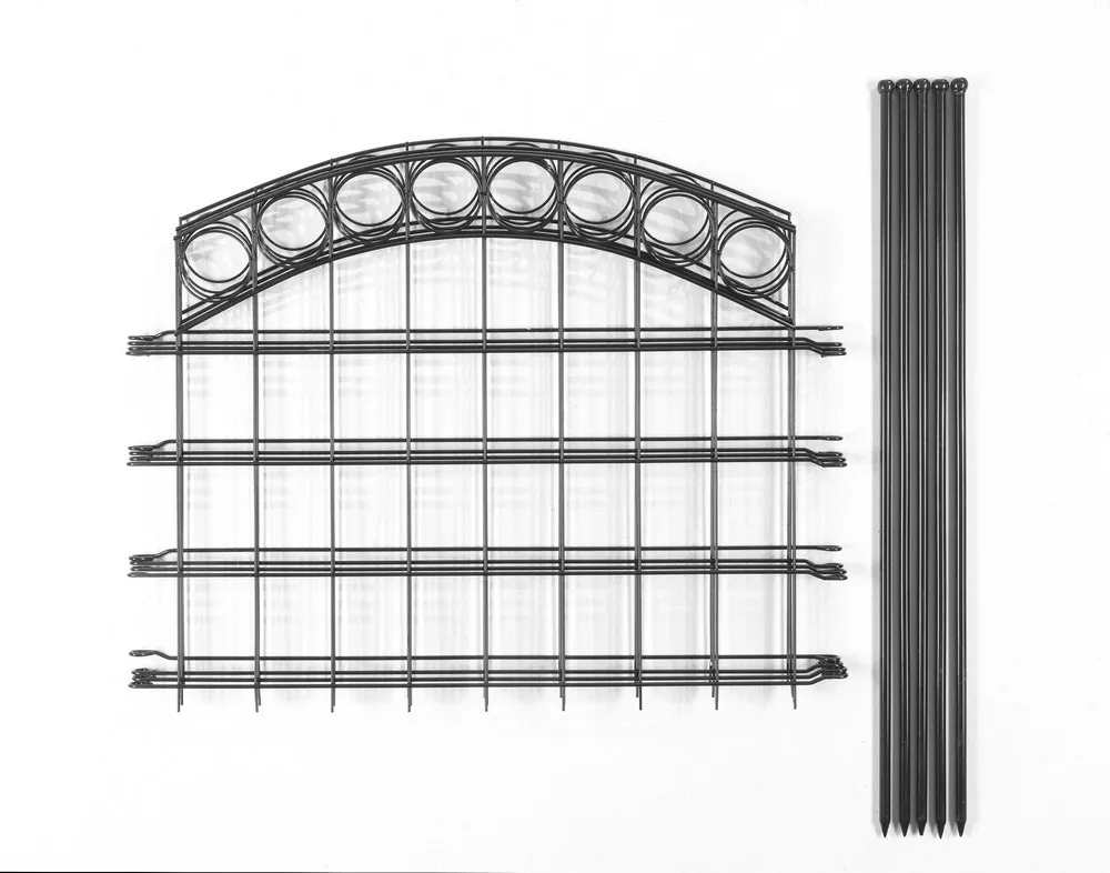 Teichzaun 4er Set, -ca.1000x800mm - Grau, 21FS07