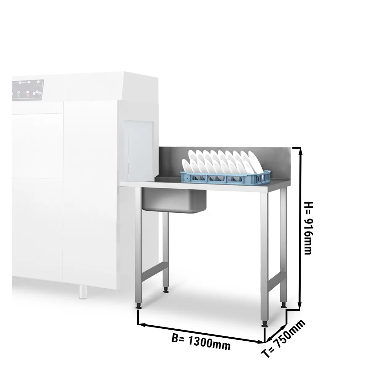 Zulauftisch Anbauseite Rechts / KSS118